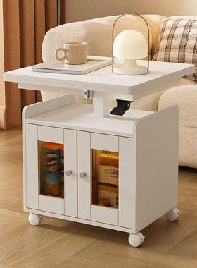 升降几茶几二合一简GWR约折叠边餐桌几移动小户型茶多功能客厅茶