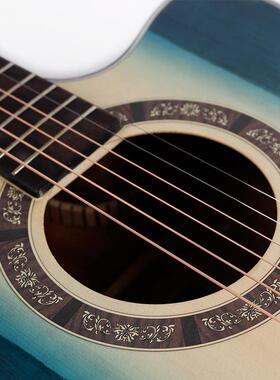 4包邮单板吉他1寸NMW云单杉桃花芯光哑民谣吉他面木吉他厂家直销