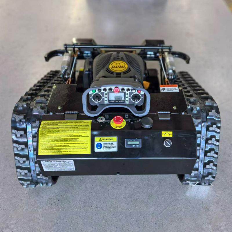 源履带割草机电压启动2424AH电汽油机众V园林遥控自走除草7777机