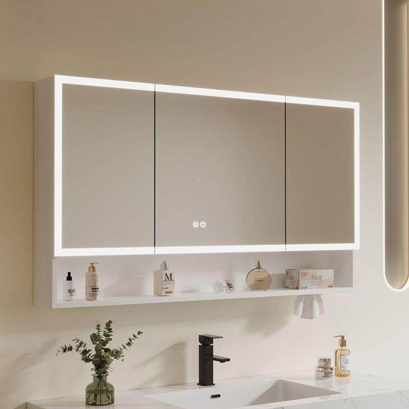 太空铝浴室镜镜间柜单独卫生挂墙式智能雾带除灯收纳一体置物808,家装主材,浴室镜,淘宝优惠券,粉丝福利购,淘宝优惠卷