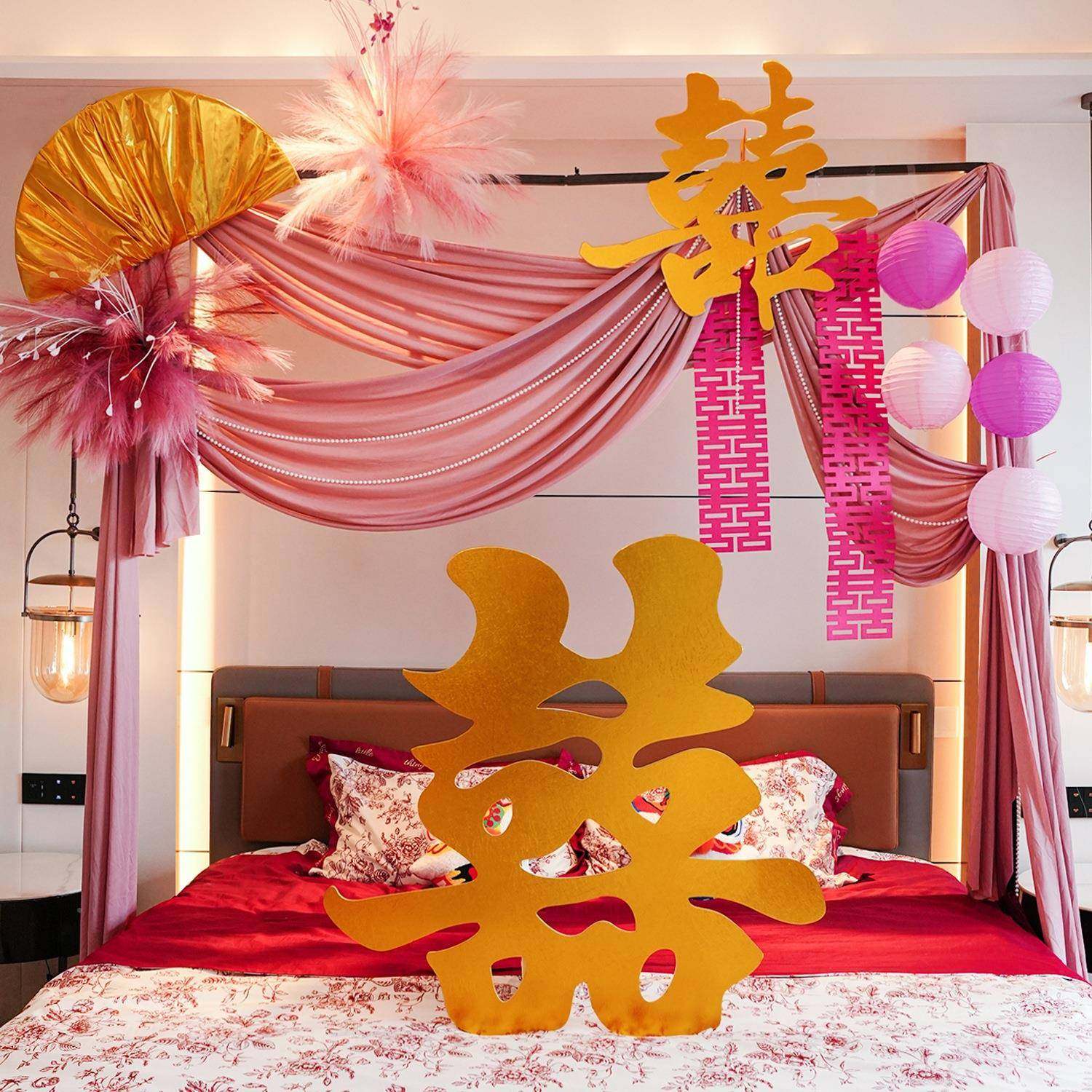 婚房置套装酒店结婚饰2F99MT8JJ026男女布方新房室床卧头背景氛装,节庆用品/礼品,陪嫁用品套装,淘宝优惠券,粉丝福利购,淘宝优惠卷