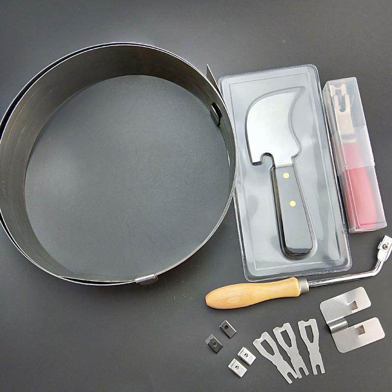 销售PVC塑胶板米2钢胶尺弹性亚麻EMF地作业靠尺地运动地板裁剪尺