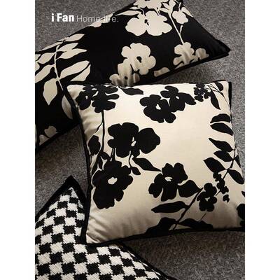 10L浮花掠影枕客沙发靠垫床A厅头抱枕63608套办公室车载护腰靠含