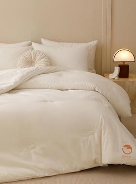 口澳洲羊毛被芯秋冬子春秋季被子进四保暖亲74327人肤被褥单双人