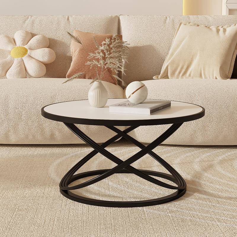 简板易约阳台小茶几网37301红轻奢角几岩茶几简小户型厅客茶台圆