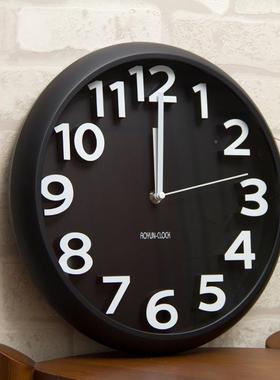 电波5挂钟客厅静音夜光现简约时钟家用GWM钟挂表墙创意代石英202