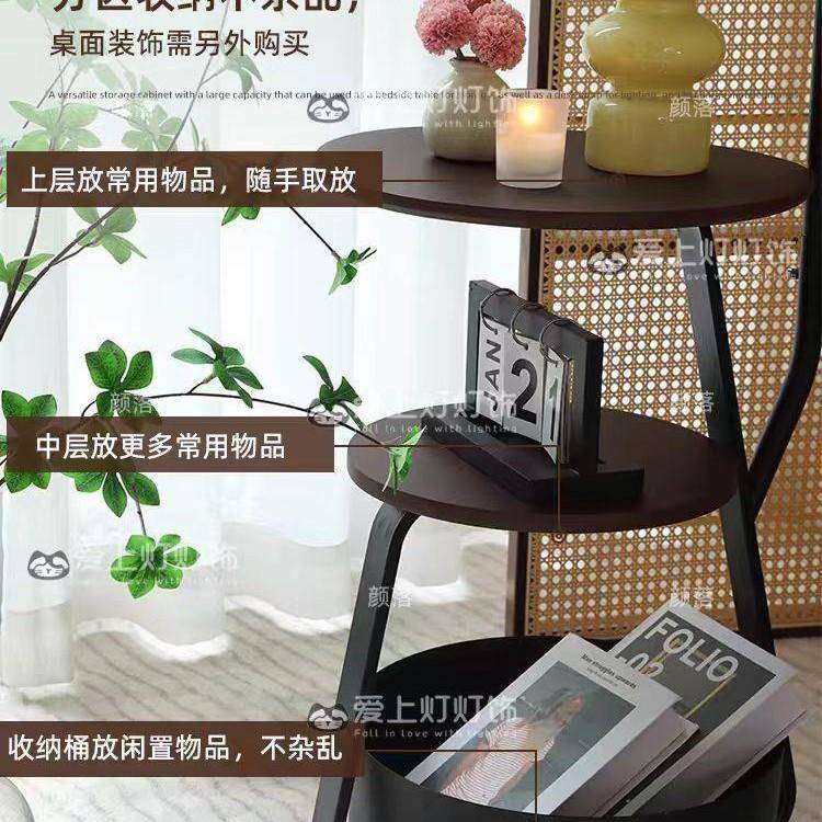 2客025新款复古落地灯置物架一体式中10243174风卧室法厅沙发古边