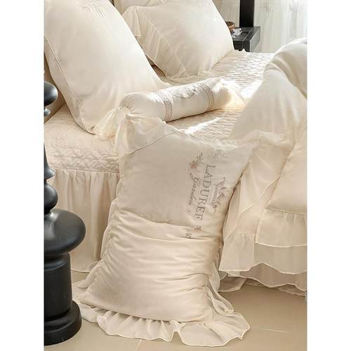 春夏感100支天丝提上花四凉件花套复CQE古卉刺绣裸睡被套床裙床用