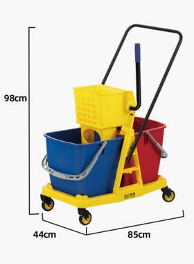 批压白云双桶榨水车把挤水免手洗桶酒拖店洗拖把拖桶布水保DTQ洁