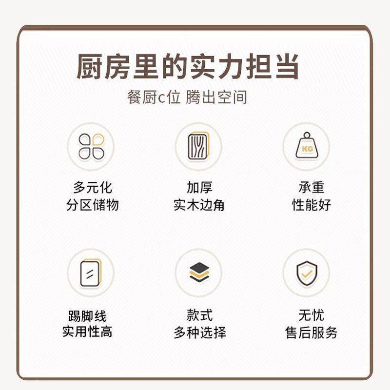 实无品牌/木边柜房现体代简约边柜客厅柜餐子茶水柜厨储物柜橱柜