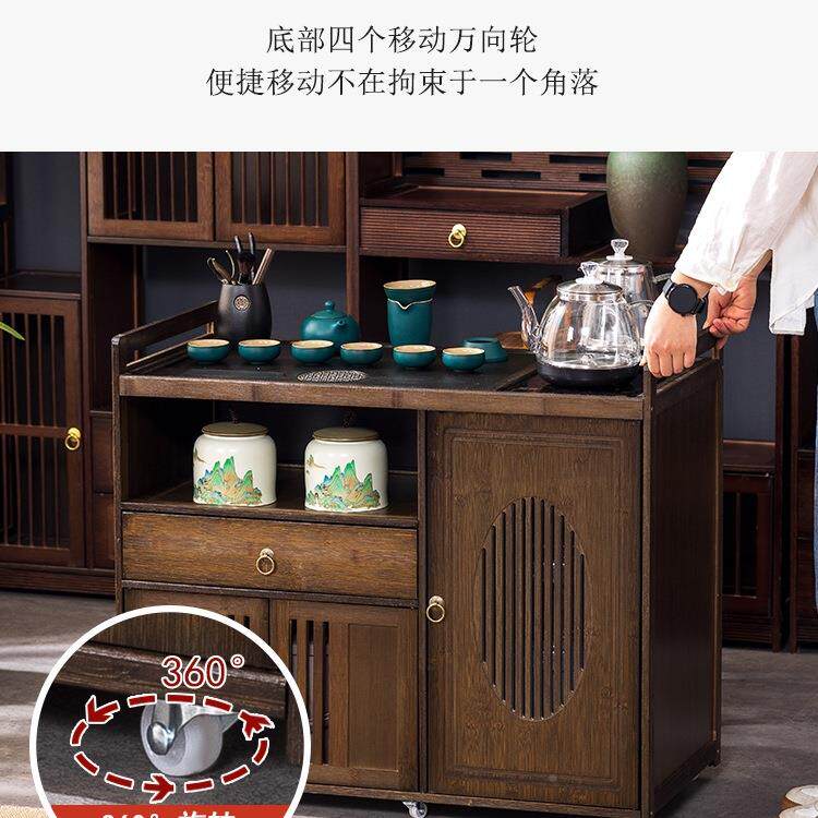 动茶桌新中非式家用茶几实g木小茶台办公室FS757855烧水壶一体茶