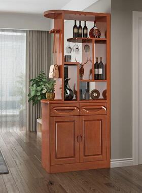 中式实木客厅玄柜屏风简隔断厅现代约客遮挡装饰门关厅jlsH76TH家