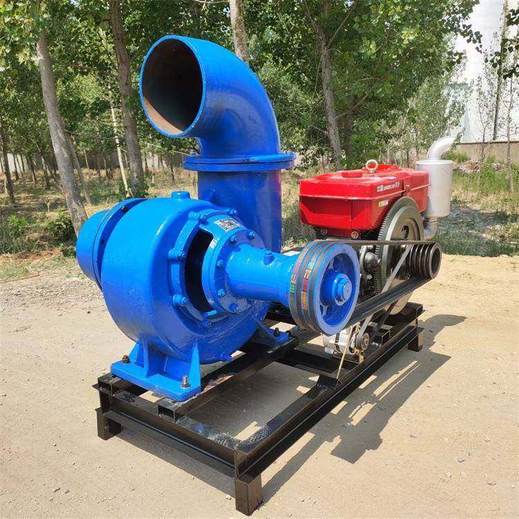 鱼泥塘换水排泵河污泥排泥泵水口径大出量大柴油86929机水抽水泵