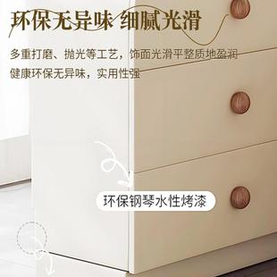 22木5F99JMJ8S新款 卧室梳妆台0斗一体实化妆桌简约现代胡桃木中柜