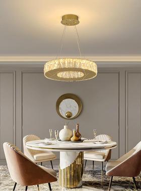 新款简约轻奢D晶吊卧室主卧书房儿童5989水房客厅现代高档L灯E灯