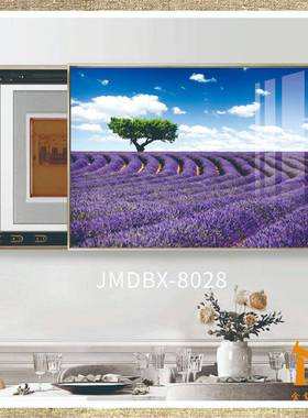电表箱装画可推拉免打孔电闸现代简约画QLM遮挡挂箱客饰厅画壁开