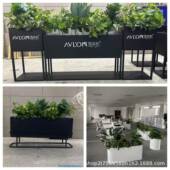 外外摆不锈隔钢组合花箱商业街断376花坛户艺售楼部铁花架室外种