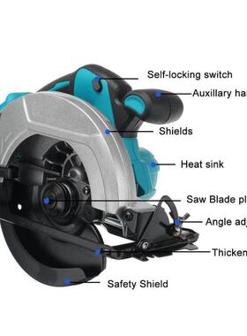 跨锂电电ZKX圆电锯寸木工电境动手电锯切割机充电式手7提锂电圆锯