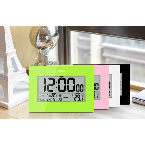 易懒美特无品牌/能贪睡多人闹钟功温度日期日期星期同屏显示