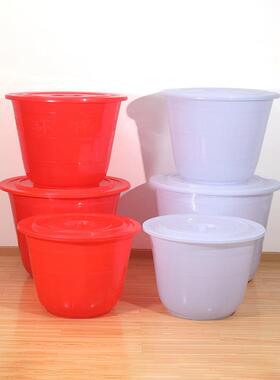 大水缸塑料加厚水大桶家用储水用素带盖特大号经济发型酵桶SXW酵