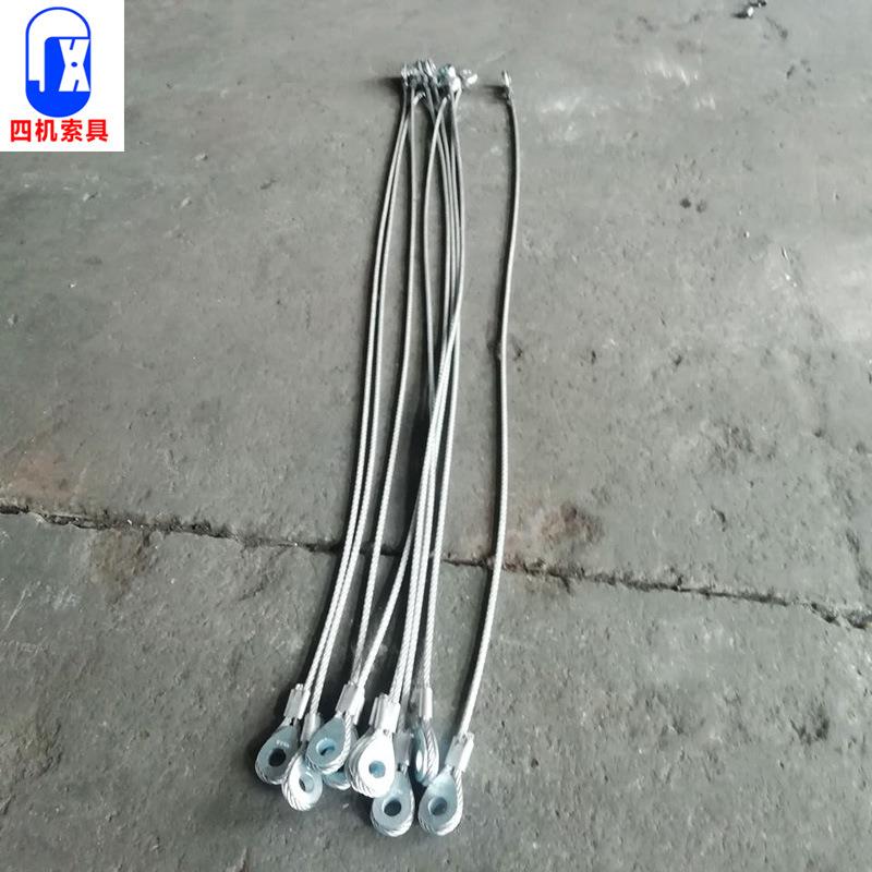 压制铝碳端子钢绳套钢索镀锌素不IPE锈钢包塑钢丝绳丝手制动钢丝