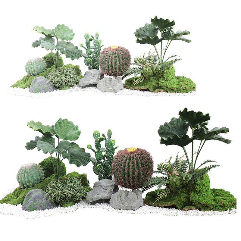 圆叶轴棕树家盆栽燕舞仿真植物盆景居假室榈内装饰花工95450艺品