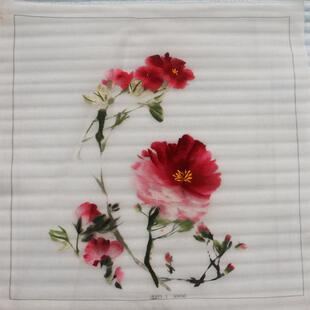 州苏刺绣绣片客公书房办室装饰画纯手工苏76342绣厅未装裱绣片