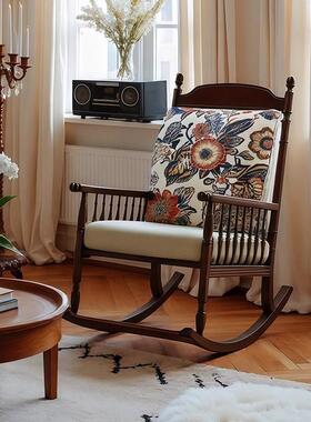 古懒UPG人摇闲摇椅躺椅成人阳台家用休椅椅大复人沙发客厅实木逍