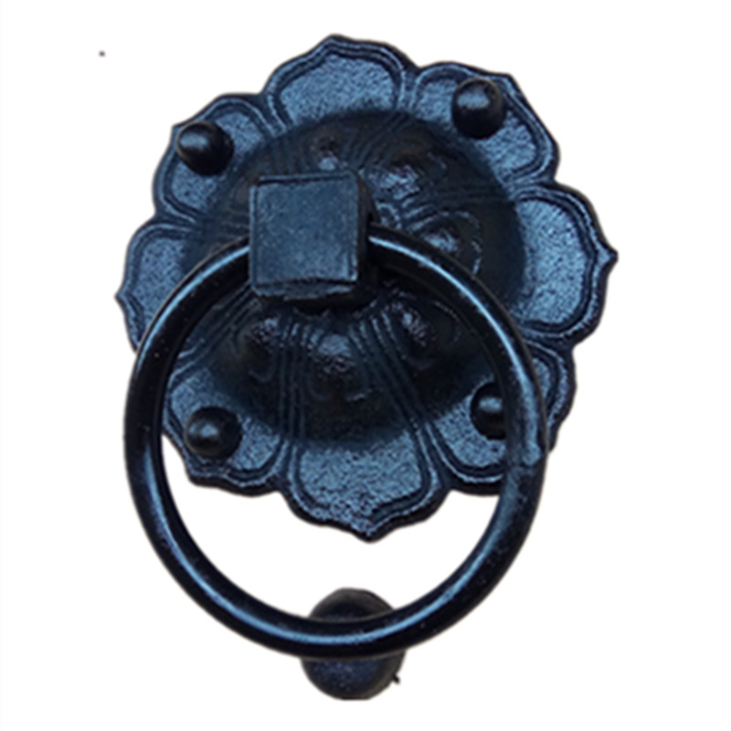 仿古铁艺铁圈老式实木门铁门环复古门铁把手拉手古建门环门钹铺首