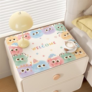卡通床头柜垫防水防油防烫防尘免洗桌面保护垫家用洗衣机防脏盖布
