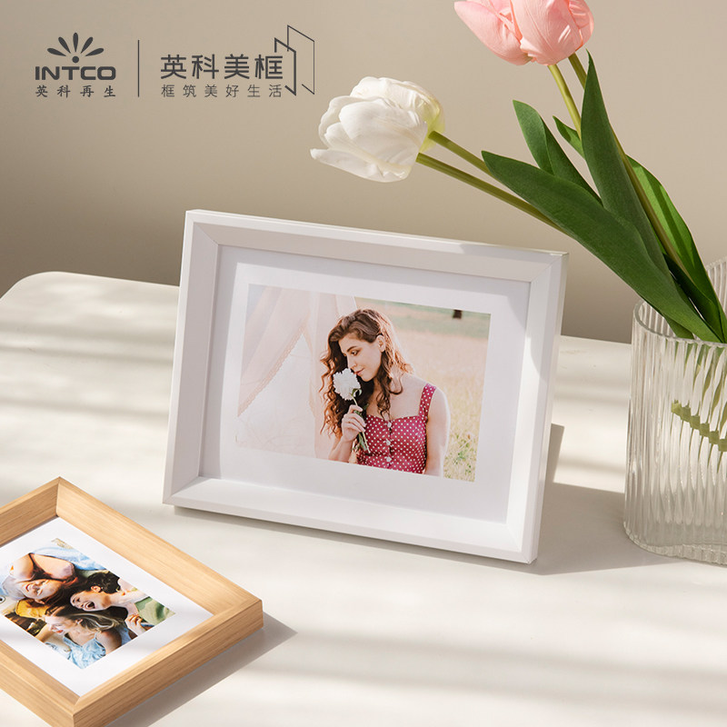 简约木纹相框6寸摆台家居相架儿童七寸相框桌面装饰可挂墙送配件,家居饰品,相框/画框,淘宝优惠券,粉丝福利购,淘宝优惠卷
