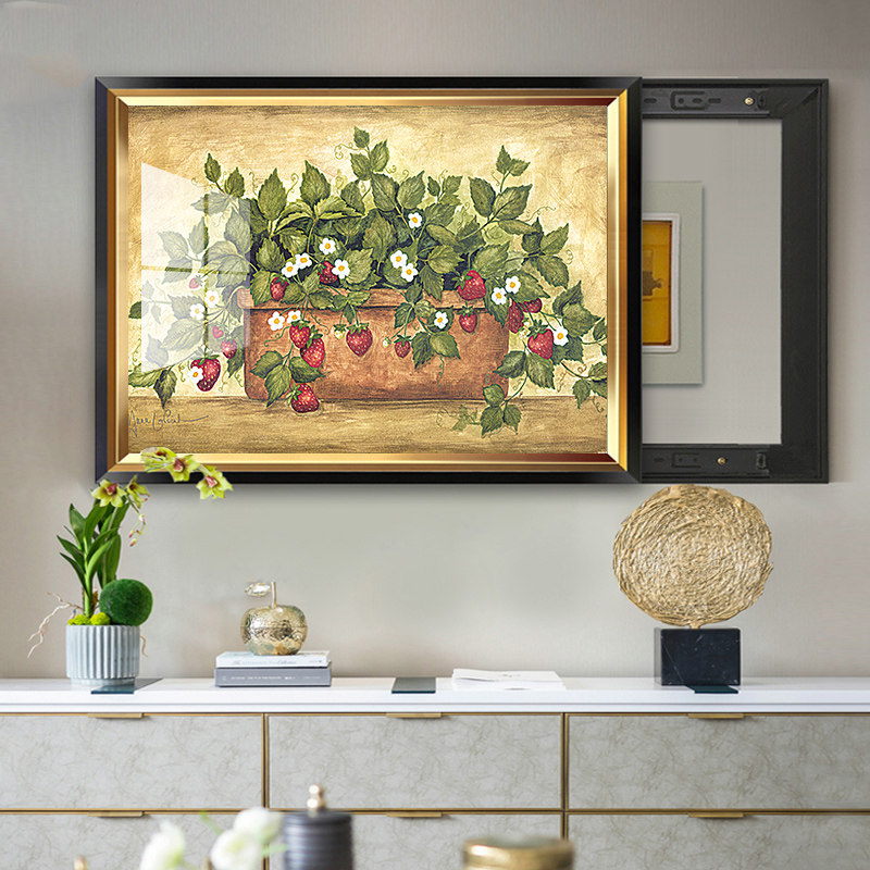 推拉电表箱装饰画免打孔家用配电箱盖板可上翻弱电箱装饰遮挡挂画,家居饰品,现代装饰画,淘宝优惠券,粉丝福利购,淘宝优惠卷