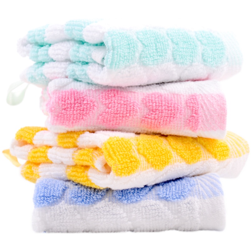 10条装纯棉幼儿园小方巾宝宝全棉擦手巾儿童四方毛巾吸水挂式手帕