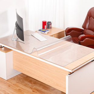 磨砂办公桌垫防尘透明pvc软玻璃桌布长方形办公室台布防水桌面垫