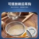 304不锈钢木柄面粉筛小漏勺豆浆果汁茶渣过滤网筛烘焙工具滤油勺