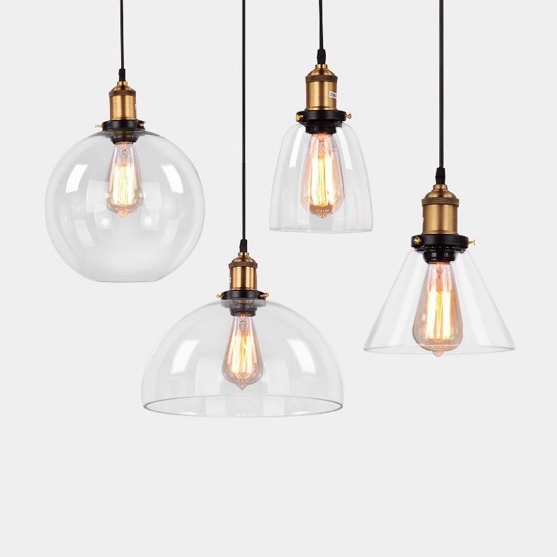 艺术玻璃灯罩吊灯创意个性轻奢餐饮吧台餐厅设计师透明半圆形灯具,家装灯饰光源,餐厅吊灯,淘宝优惠券,粉丝福利购,淘宝优惠卷