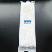 450尼龙塑料扎带黑白色自锁卡扣扎线带捆绑绳45厘米长固定绑带