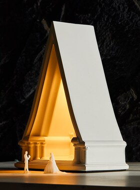 壁光里结婚礼品台灯创意摆件高档订新婚节日礼物教堂氛围小夜灯