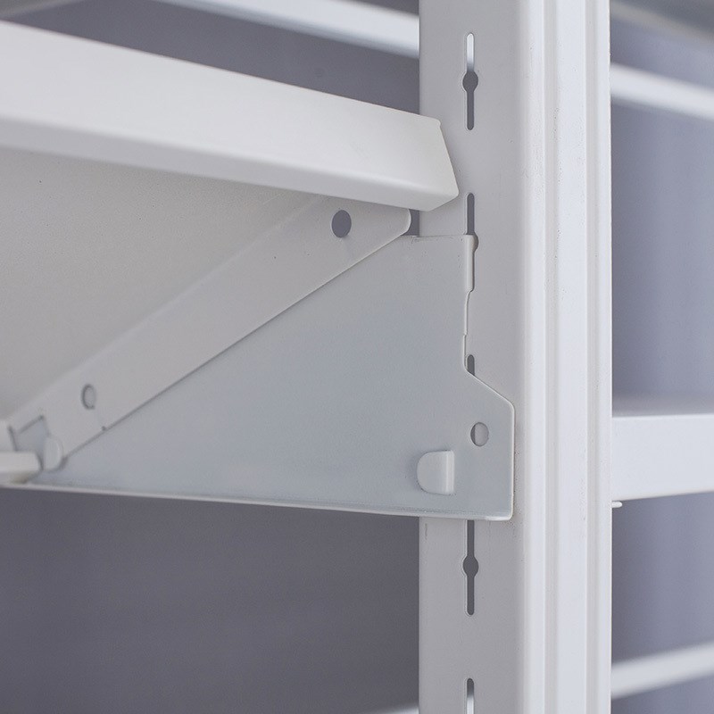 臻远 ZY-SJ-01 钢制单面6层书架主架 2000*1000*300 灰白色