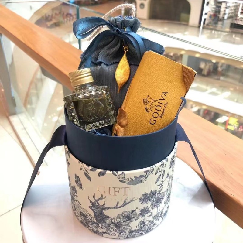 森系圆盒婚礼伴手礼礼盒创意喜糖盒结婚满月礼盒生日礼物包装盒