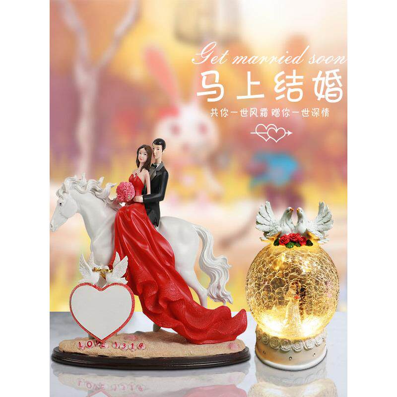 送新人结婚礼物婚庆礼品婚礼用品摆件装饰工艺品婚房桌面创意礼物