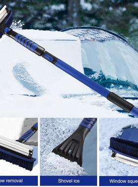 汽车除雪拆AD-04770铲可卸伸缩加长款5节冰铲除可旋转刷头雪
