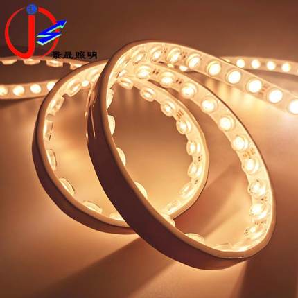 ED洗JS-XQ283墙灯带24V低双色2700K-6500K渐温L变压防水自粘户外L