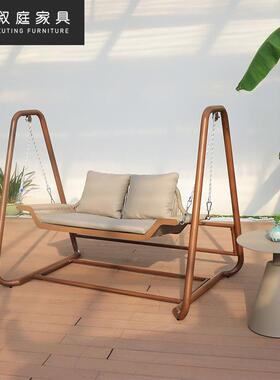 户外秋千XNH庭吊室外全铝家椅用阳台藤椅闲休双人摇院篮吊床吊篮