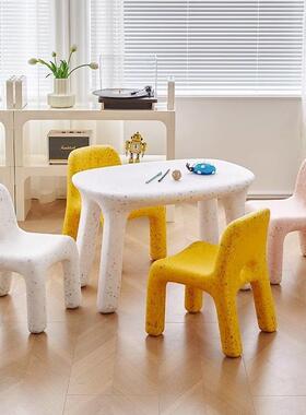 可幼儿儿童小椅子家用椅卡通小孩54625靠桌背组合网红塑料矮凳爱