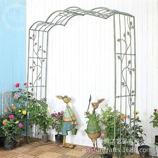 花园拱门花藤架爬户欧式复古架铁艺庭外HT-K0279院葡萄鲜花攀爬架