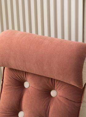 雪尼绒带靠枕头枕卧室看书头靠靠垫孕床妇沙发软包护腰背fw8558垫