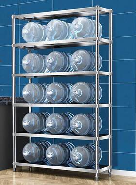 六层加款货DIZ厨房不锈架钢厚置物架落地层多收纳架子储物加厚放