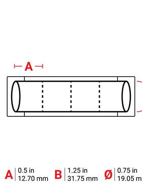 HXY-2750-2-GY-SRI4/12.70x31.75贝迪BRAD-热缩套管聚烯烃