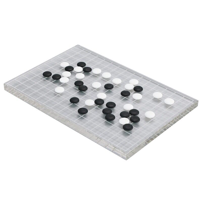 现代轻奢高档水晶围棋五子棋摆件样板房书房客厅软装家居工艺品